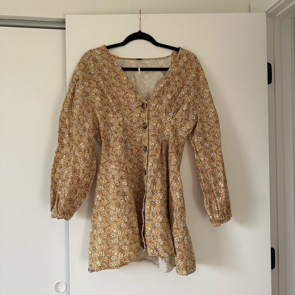 Free People floral mini dress